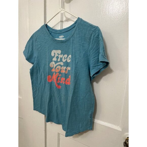 Old Navy women’s size large Free your mind t-shirt - Picture 2 of 12